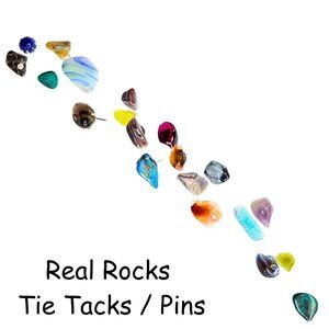 Gemstone Rocks Minerals Pins / Tie Tac